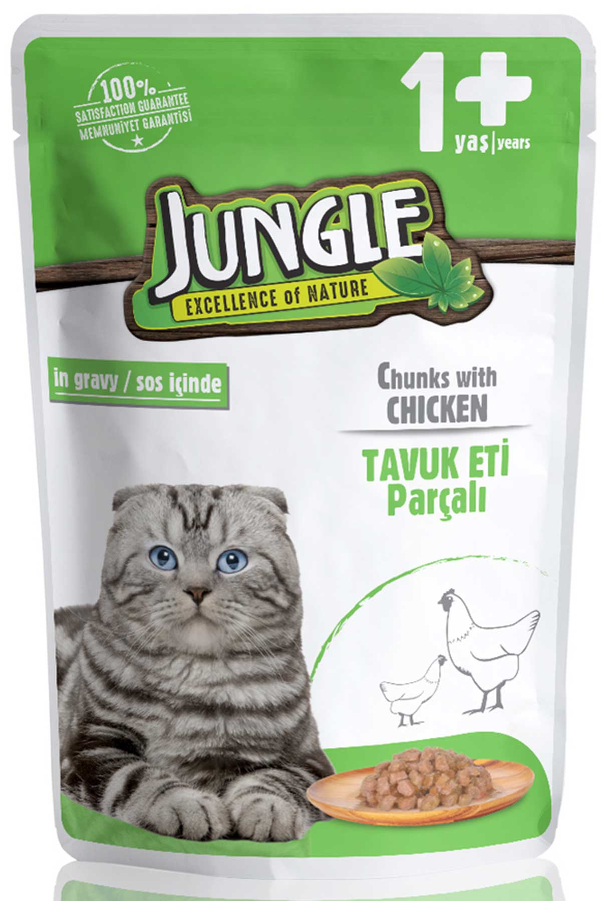 Jungle Gravy Tavuklu Kedi Konservesi 100gr