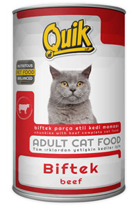 QUİK - Quik Biftekli Kedi Konservesi 415gr