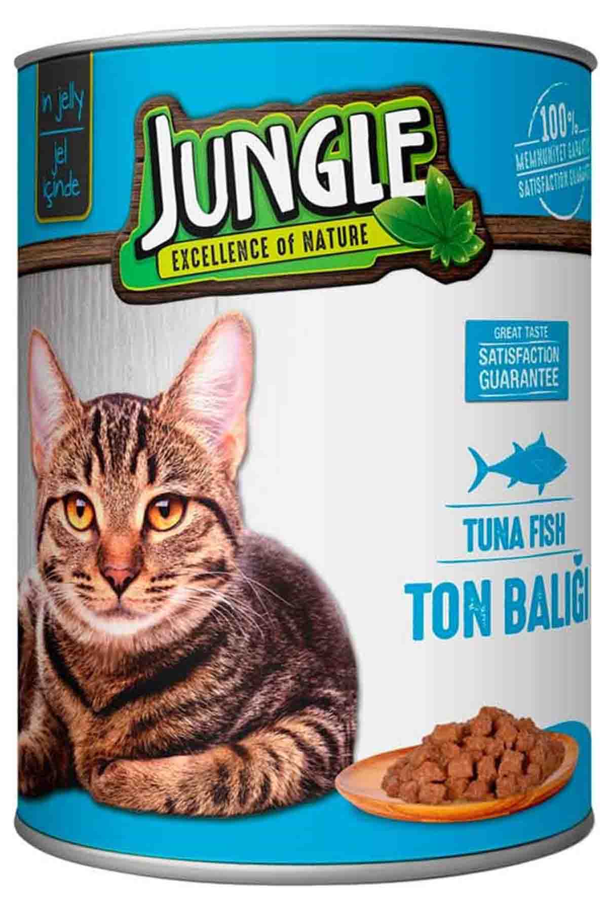 Jungle Ton Balıklı Kedi Konservesi 415gr