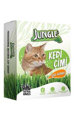 Jungle Kedi Çimi Kutulu Fileli - Thumbnail
