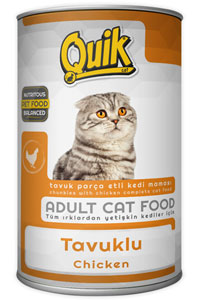 Quik Tavuklu Kedi Konservesi 415gr - Thumbnail