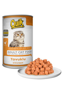 Quik Tavuklu Kedi Konservesi 415gr - Thumbnail