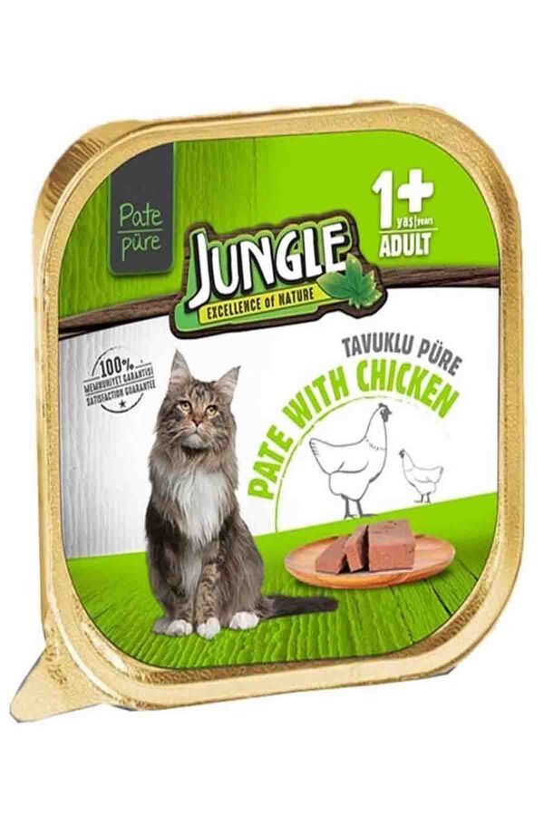 Jungle Tavuklu Yetişkin Kedi Konservesi 100gr