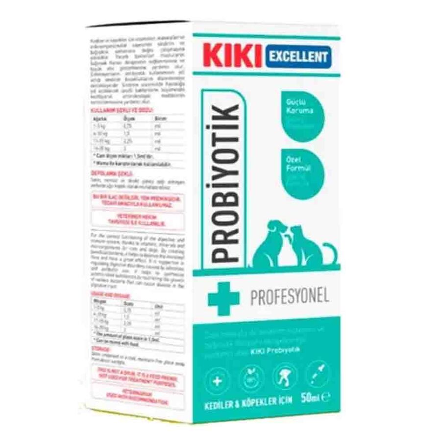 KIKI Excellent Kedi ve Köpekler İçin Probiyotik Şurup 50ml