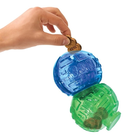 Kong Ödüllü Köpek Oyuncağı Çift Top Lock-It 14cm
