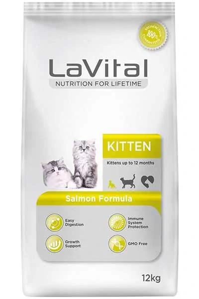 LaVital Kitten Somonlu Yavru Kedi Maması 12kg