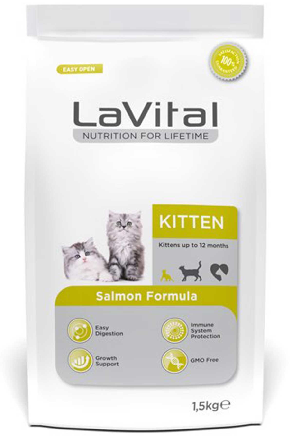 LaVital Kitten Somonlu Yavru Kedi Maması 1.5kg