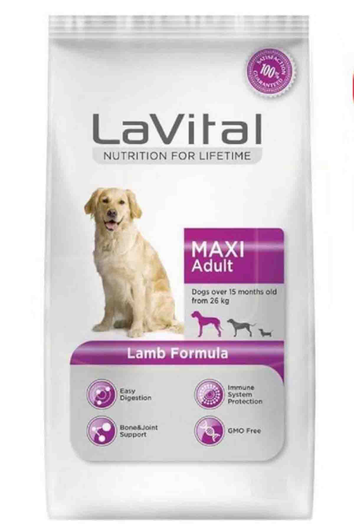 LaVital Maxi Adult Kuzu Etli Yetişkin Köpek Maması 15kg 