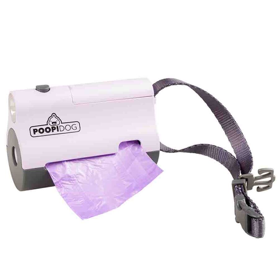Duvo Plus Poopi Dog Led Işıklı Mor Dışkı Poşeti Taşıma Çantası 8