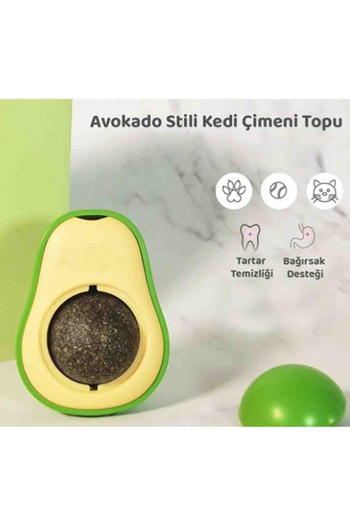 LifeMiya Catnipli Avokado Şeklinde Kedi Nanesi Oyuncağı