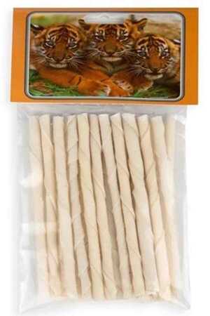 LIONPET - LionPet Beyaz Burgu Twist Köpek Ödül Çubuğu 5.6gr 20li