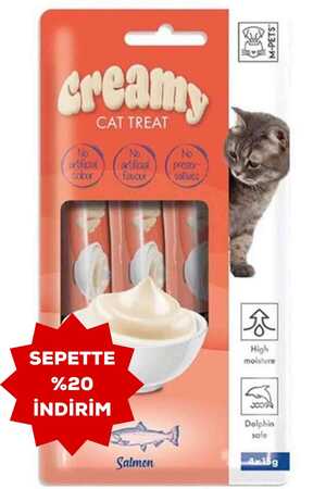 Creamy Somon Balıklı Kedi Ödülü 4x15gr