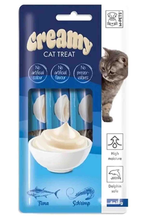 Creamy Ton Balıklı Karidesli Kedi Ödülü 4x15gr