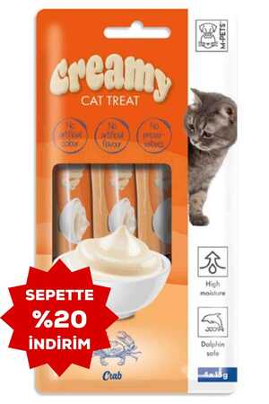 M-PETS - Creamy Yengeçli Kedi Ödülü 4x15gr