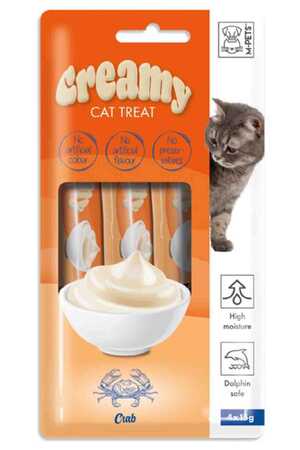 M-PETS - Creamy Yengeçli Kedi Ödülü 4x15gr
