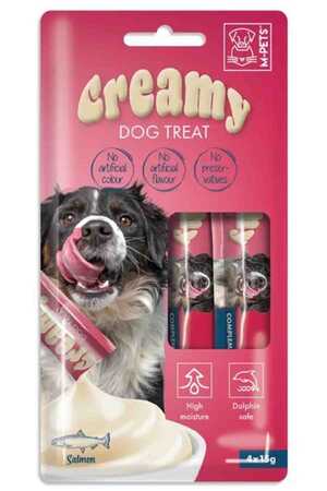 M-PETS - M-Pets Creamy Somonlu Köpek Ödülü 4x15gr