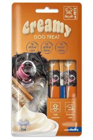 M-PETS - Creamy Yengeçli Köpek Ödülü 4x15gr