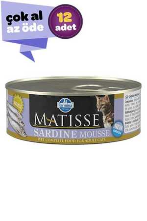 MATISSE - Matisse Sardalyalı Yetişkin Kedi Konservesi 12x85gr (12li)