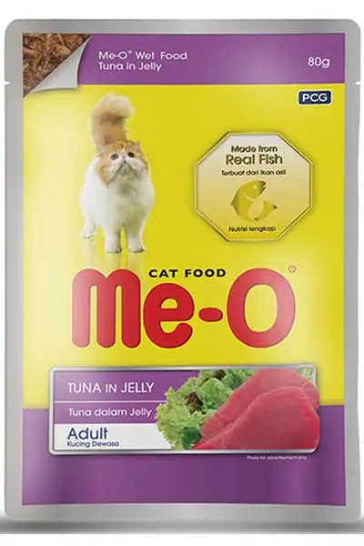 ME-O - Me-O Jöle İçinde Ton Balıklı Yetişkin Kedi Konservesi 80gr