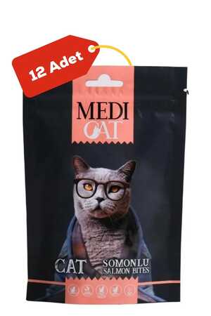 MEDİCAT - Medi Cat Somonlu Ödül Maması 12x80gr 12li