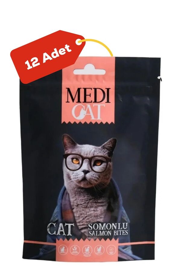 Medi Cat Somonlu Ödül Maması 12x80gr 12li