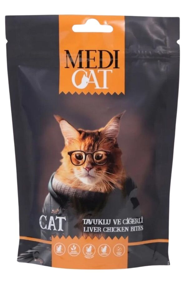 Medi Cat Tavuklu ve Ciğerli Ödül Maması 80gr