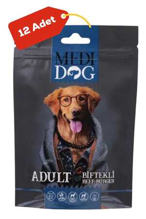 MEDİ DOG - Medi Dog Biftekli Yetişkin Köpek Ödül Maması 12x80 gr 12li