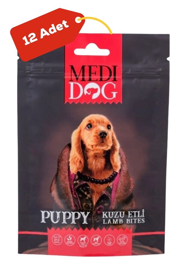 Medi Dog Kuzu Etli Yavru Köpek Ödül Maması 12x80 gr 12li