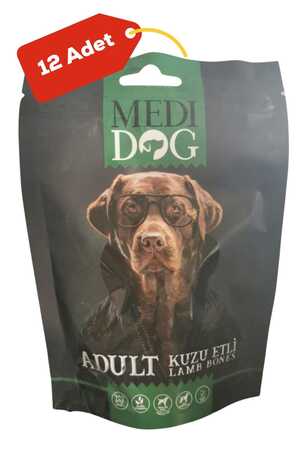 MEDİDOG - Medi Dog Kuzu Etli Yetişkin Köpek Ödül Maması 12x80 gr 12li