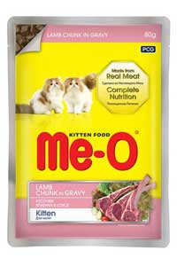 ME-O - Meo Kitten Gravy Soslu Kuzulu Yavru Kedi Konservesi 80 Gr