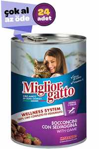 Miglior Gatto Av Hayvanlı Yetişkin Kedi Konservesi 24x405gr (24lü)