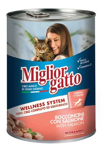 Miglior Gatto Somonlu Yetişkin Kedi Konservesi 405gr