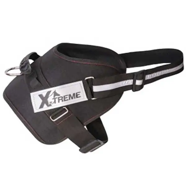 MPS X-TREME-PRO Köpek Göğüs Tasması (XL) Siyah Reflektörlü