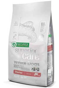 Nature's Protection Tahılsız Somonlu Beyaz Tüylü Yavru Köpekler için Başlangıç Maması 1,5kg