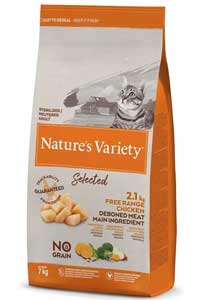 NATURES VARIETY - Natures Variety Selected Tavuk etli Tahılsız Kısırlaştırılmış Kedi Maması 7kg
