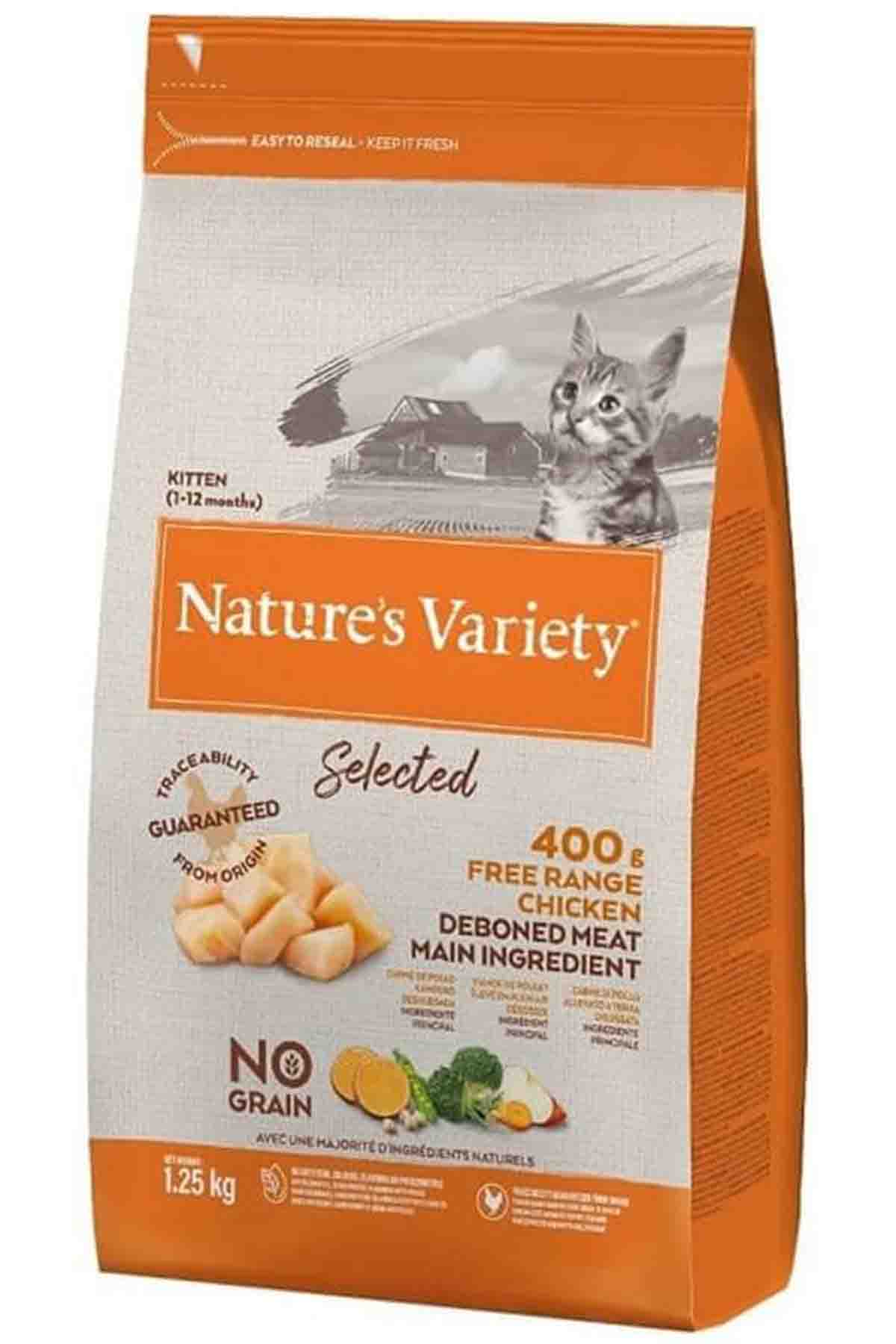 Natures Variety Selected Tavuk Etli Tahılsız Yavru Kedi Maması 1,25kg