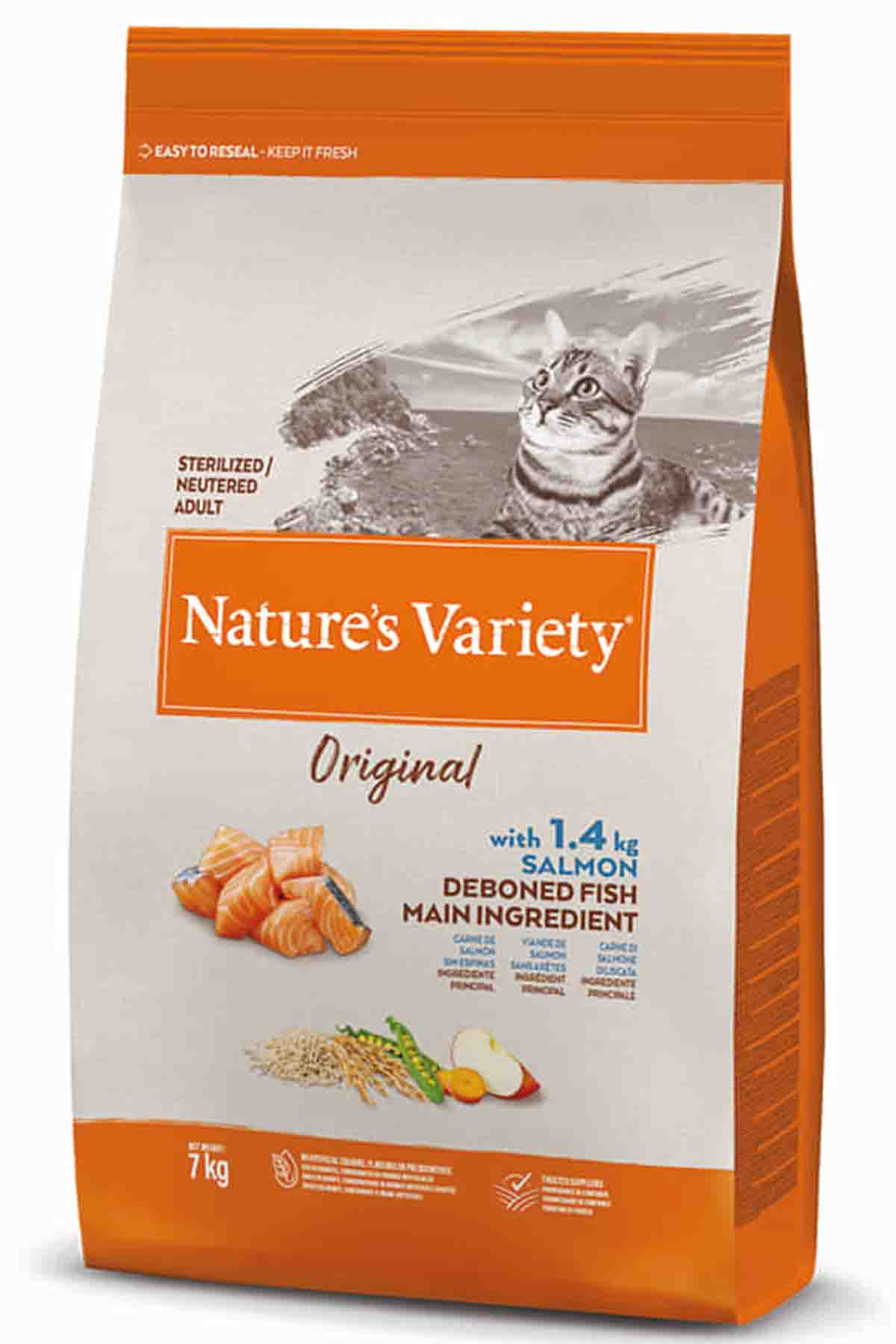Natures Variety Original Somonlu Kısırlaştırılmış Kedi Maması 7kg