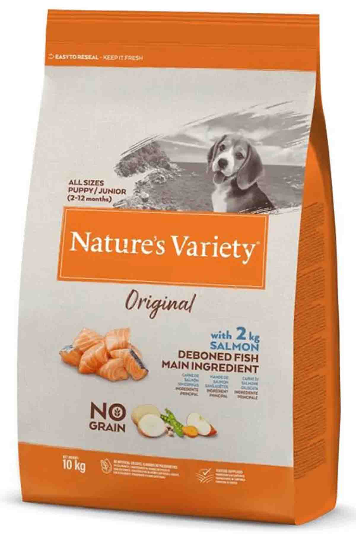 Natures Variety Original Somonlu Tahılsız Yavru Köpek Maması 10kg