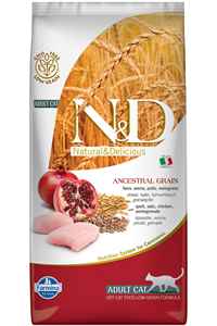 ND Ancestral Grain Düşük Tahıllı Tavuk ve Narlı Yetişkin Kedi Maması 5kg - Thumbnail