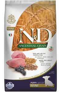 N&D - ND Ancestral Grain Tahıllı Kuzu Eti ve Yaban Mersinli Küçük Irk Yavru Köpek Maması 2,5kg