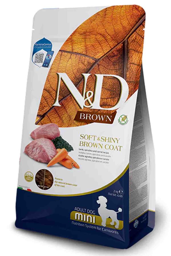 N&D Brown Kuzu Havuç Patates ve Spirulina Küçük Irk Yetişkin Köpek Maması 2kg