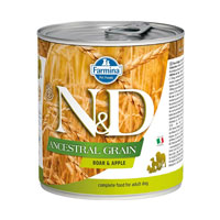 ND Ancestral Grain Düşük Tahıllı Yaban Domuzu ve Elmalı Yetişkin Köpek Konservesi 285gr