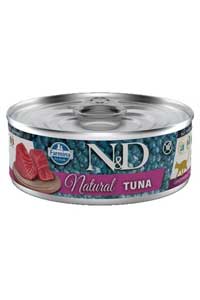ND Natural Tuna Balıklı Yetişkin Kedi Konservesi 80gr