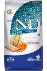 ND Ocean Morina Balıklı Balkabaklı ve Karidesli Yavru Kedi Maması 1,5kg - Thumbnail