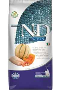 ND Ocean Morina Balıklı Kavunlu Balkabaklı ve Karidesli Yavru Kedi Maması 5kg - Thumbnail