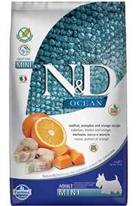 N&D - ND Ocean Tahılsız Morina Balığı Balkabağı ve Portakallı Küçük Irk Köpek Maması 2,5kg