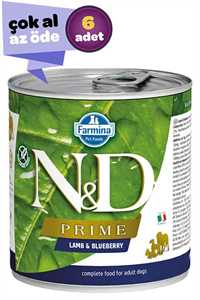 ND Ancestral Grain Kuzu Eti ve Yaban Mersinli Yetişkin Köpek Konservesi 6x285gr (6lı)
