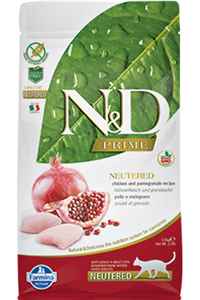 N&D - ND Prime Tahılsız Tavuk ve Narlı Kısırlaştırılmış Kedi Maması 1,5kg