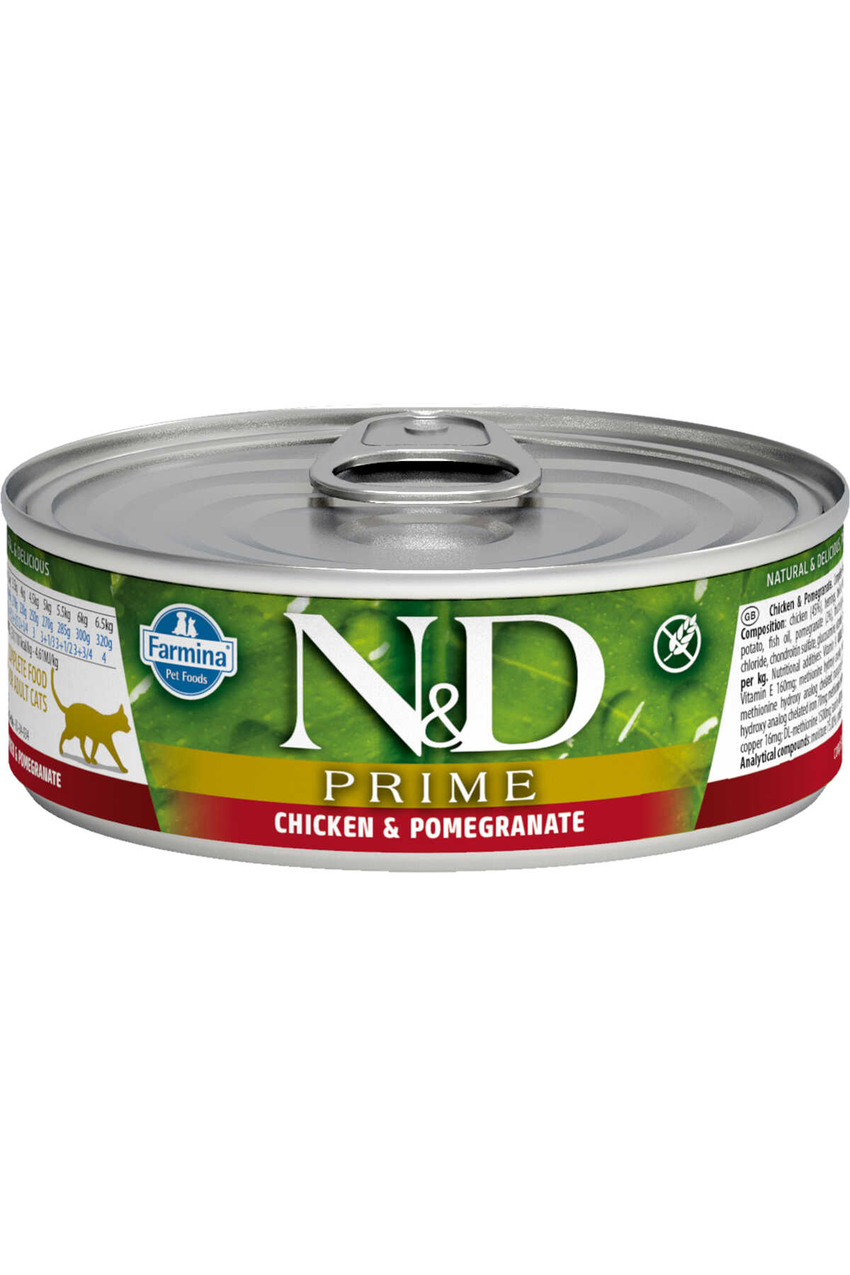 ND Prime Tahılsız Tavuk ve Narlı Yavru Kedi Konservesi 70gr