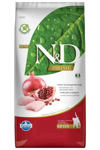 N&D - ND Prime Tahılsız Tavuk ve Narlı Yavru Kedi Maması 10kg